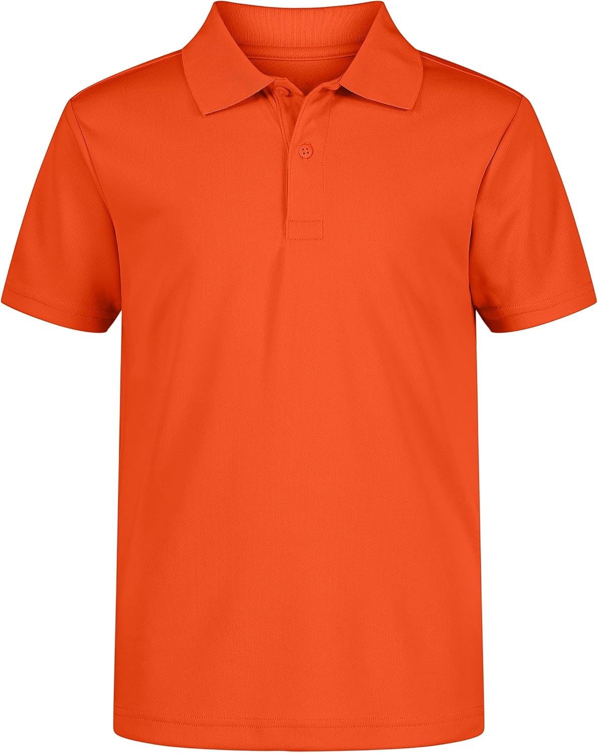 Nautica Boys' School Uniform Short Sleeve Polo Shirt, Button Closure, Moisture Wicking Performance Material
