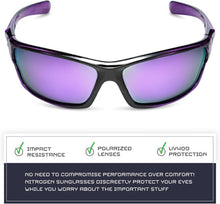 Load image into Gallery viewer, Nitrogen Polarized Wrap Around Sport Sunglasses for Men Women UV400 Driving Fishing Running Sun Glasses