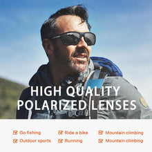 Load image into Gallery viewer, suoso Polarized Sports Sunglasses for Men: UV400 Protection Glasses Wrap Around Goggles for Driving Fishing