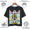 Disney Women's Disney Characters Crew Crop Women's Mineral Wash Short Sleeve Crop Tee