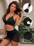 Blooming Jelly Womens High Waisted Bikini Sets Tummy Control Swimsuits