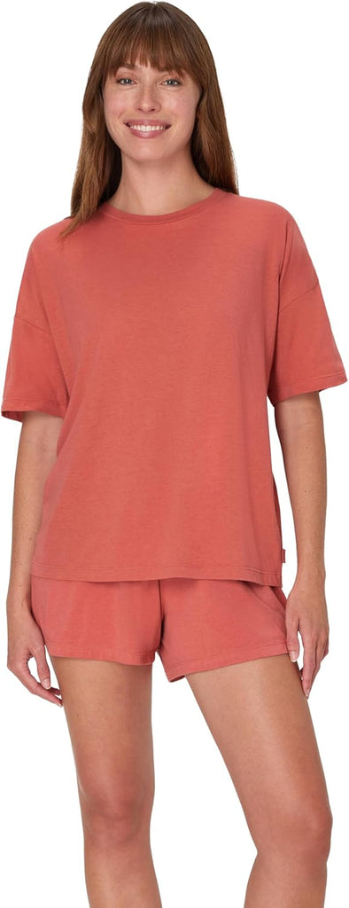 Hanes Women's Pajamas Set, Comfywear Pajamas for Women Set, Originals SupertSoft Loungewear, T-Shirt & Sleep Shorts