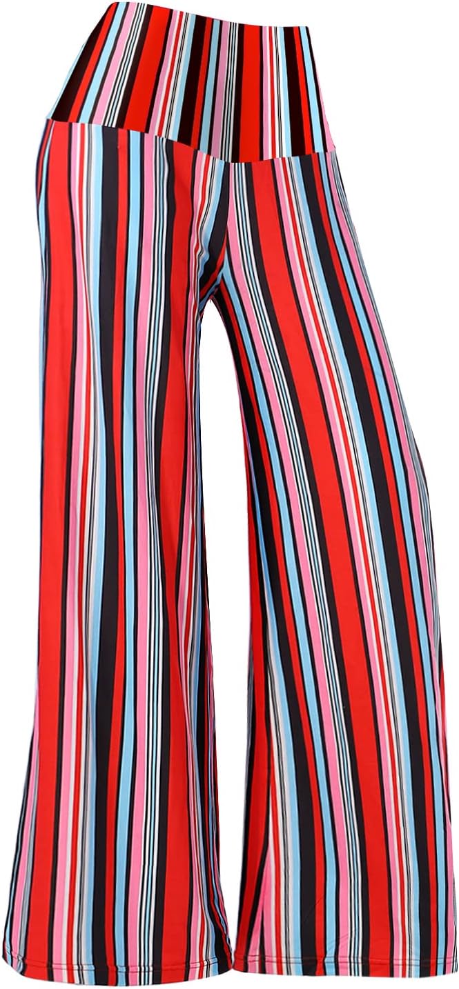 Arolina Palazzo Pants for Women Wide Leg Flowy Pants Casual Comfy High Waist Summer Pants