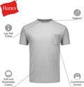 Hanes Men's Pocket T-Shirts - 6-Pack - Cotton Crewneck Tees