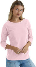 Load image into Gallery viewer, Hanes Women's Raglan Sleeve Stretch Cotton Crewneck Tee