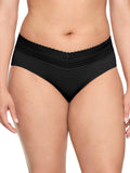 Warner's Women's Blissful Benefits Dig-free Comfort Waist With Lace Cotton Hipster 6-pack Ru2266w