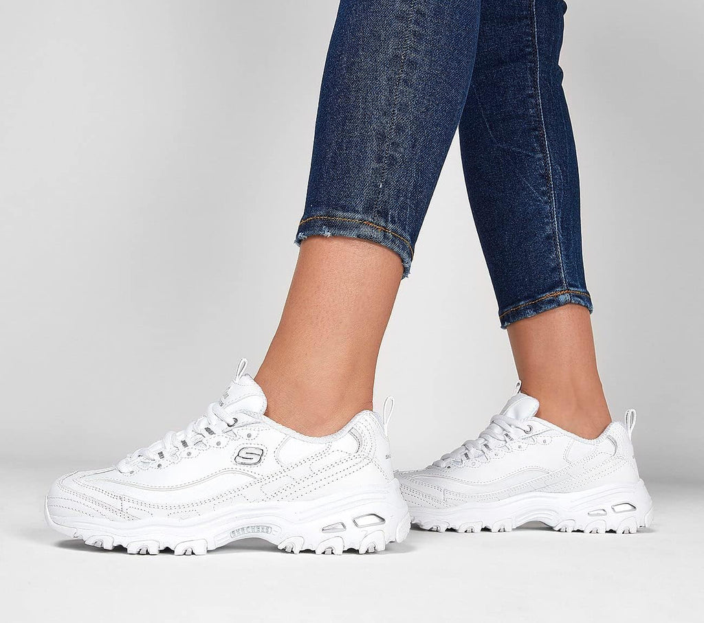 Skechers Women's D'Lites Fresh Start Memory Foam Lace-up Sneaker
