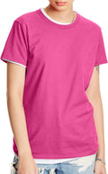 Hanes Women's Perfect-T Crewneck T-Shirt, Lightweight Cotton Short Sleeve Tee for Women