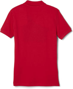 French Toast Women's Cotton Blend Stretch Pique Short Sleeve Polo Shirt