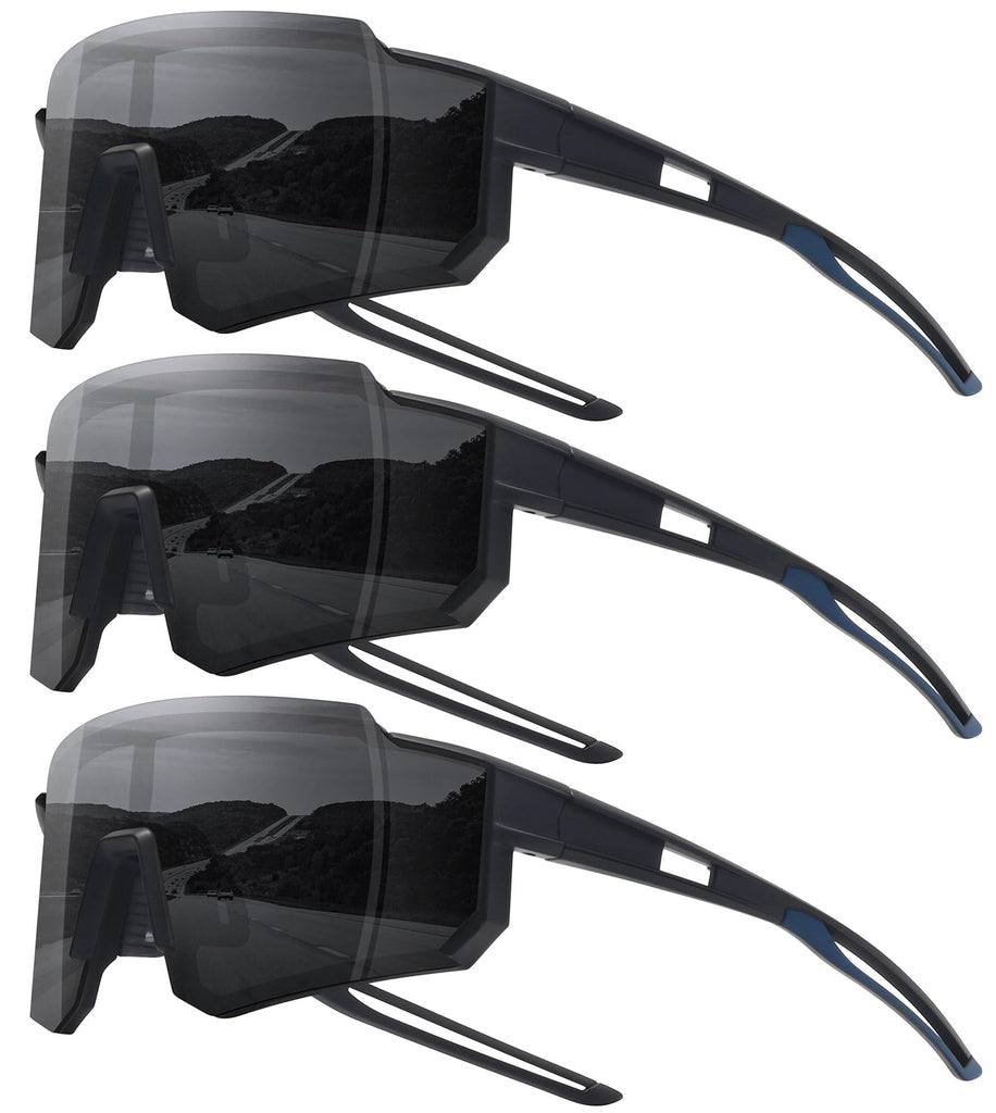 STORYCOAST Polarized Sports Sunglasses for Men Women,Driving Fishing Cycling Mountain Bike Sunglasses UV400 Protection