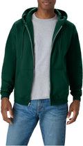Hanes Men's Zip-up Hoodie, Ecosmart Fleece Full-zip Hoodie for Men, Hooded Sweatshirt