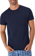 Hanes Men's Pocket T-Shirts - 6-Pack - Cotton Crewneck Tees