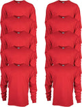 Gildan Adult Ultra Cotton Long Sleeve T-Shirt, Style G2400, Multipack