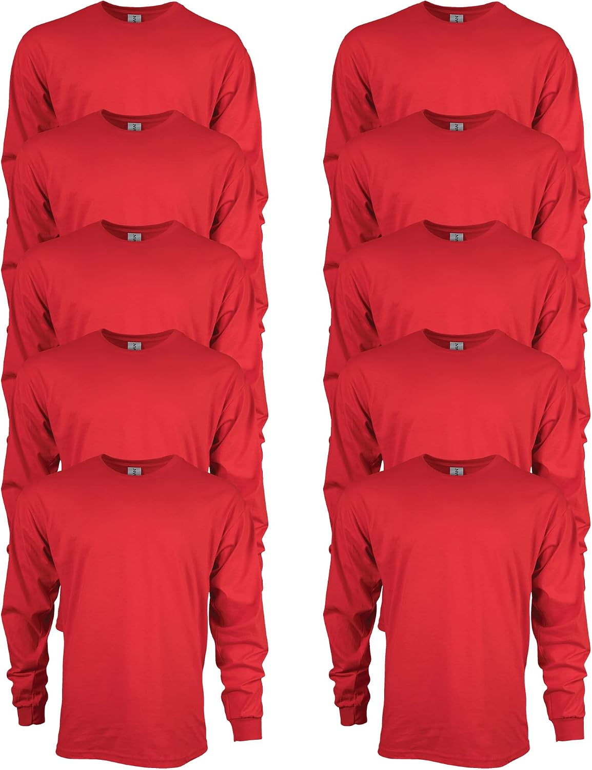 Gildan Adult Ultra Cotton Long Sleeve T-Shirt, Style G2400, Multipack