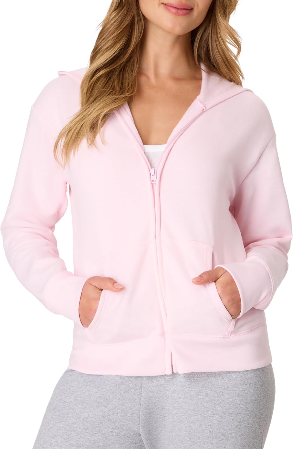 Hanes Women's EcoSmart Fleece Sweatshirt for Women, Soft Midweight - Full-Zip Hoodie, Sweatshirt, or 1/4 Zip