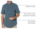 Dockers Mens Regular Fit Short Sleeve Casual Shirt (Standard and Big & Tall)