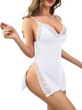 CRIPOM Babydoll Lingerie for Women Sexy Nightgowns Lace Chemise XXS-4XL