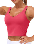 THE GYM PEOPLE Women’s Longline Sports Bra Wirefree Padded Medium Support Yoga Bras Gym Running Workout Tank Tops