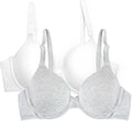 Fruit of the Loom Women’s Cotton T-Shirt Bra, Underwire, Multipack