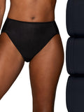 Vanity Fair Women's Illumination Hi Cut Panties, Silky Stretch & Satin Trim