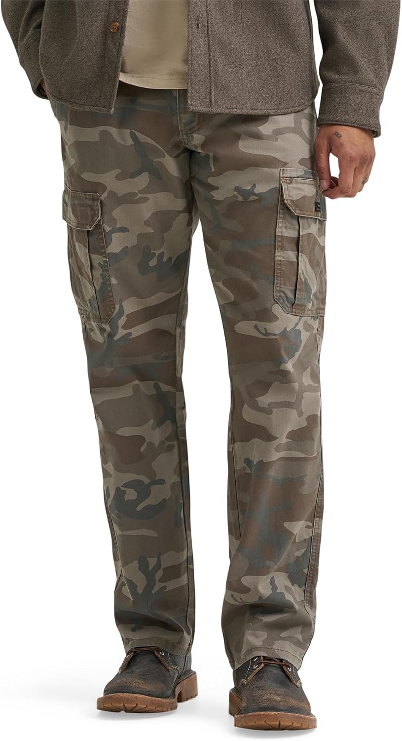 Wrangler men's straight leg cargo work pants