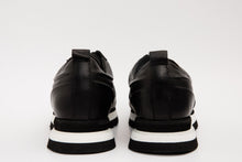 Load image into Gallery viewer, The Barnett Black Leather Men Sneaker Final Sale!