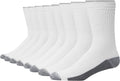 Hanes Men's Crew & Over the Calf Socks Pack, Max Cushioned Moisture-wicking Stay Dry Socks, Athletic Socks, 6, 8 Or 12-pairs