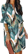 QACOHU women's flowy floral vacation dress