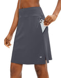 Viodia Women's 20" Knee Length Skorts Skirts UPF50+ Athletic Tennis Golf Skirt for Women Casual Summer Skirts