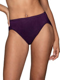 Vanity Fair Women's Illumination Hi Cut Panties, Silky Stretch & Satin Trim