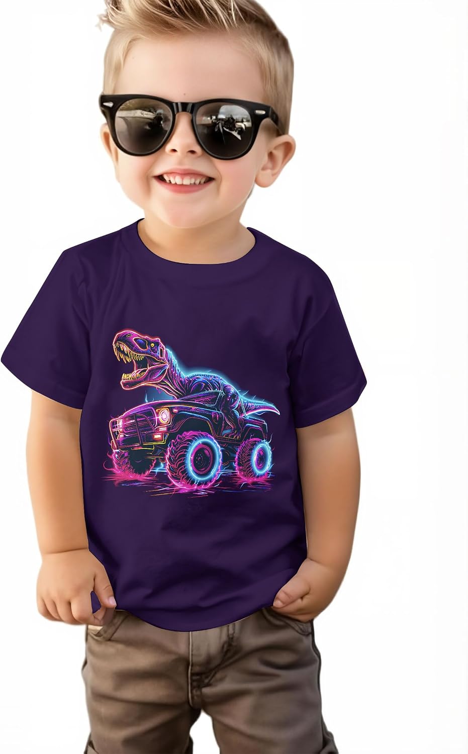 Lovekider Boys Graphic T-Shirt, Cotton Short Sleeve Shirt for Kid Ages 3-8