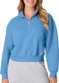 Hanes Women's EcoSmart Fleece Sweatshirt for Women, Soft Midweight - Full-Zip Hoodie, Sweatshirt, or 1/4 Zip
