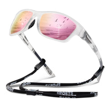 Load image into Gallery viewer, suoso Polarized Sports Sunglasses for Men: UV400 Protection Glasses Wrap Around Goggles for Driving Fishing