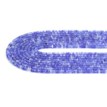 Load image into Gallery viewer, 2x4mm Rondelle Smooth Blue Quartz Beads, Sku#U1955