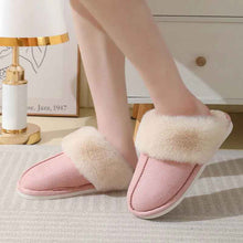 Load image into Gallery viewer, Plush Fur Slippers - Warm Non-Slip Indoor House Shoes