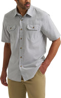 Wrangler Authentics Men's Short Sleeve Classic Woven Shirt