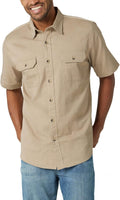 Wrangler Authentics Men's Short Sleeve Classic Woven Shirt