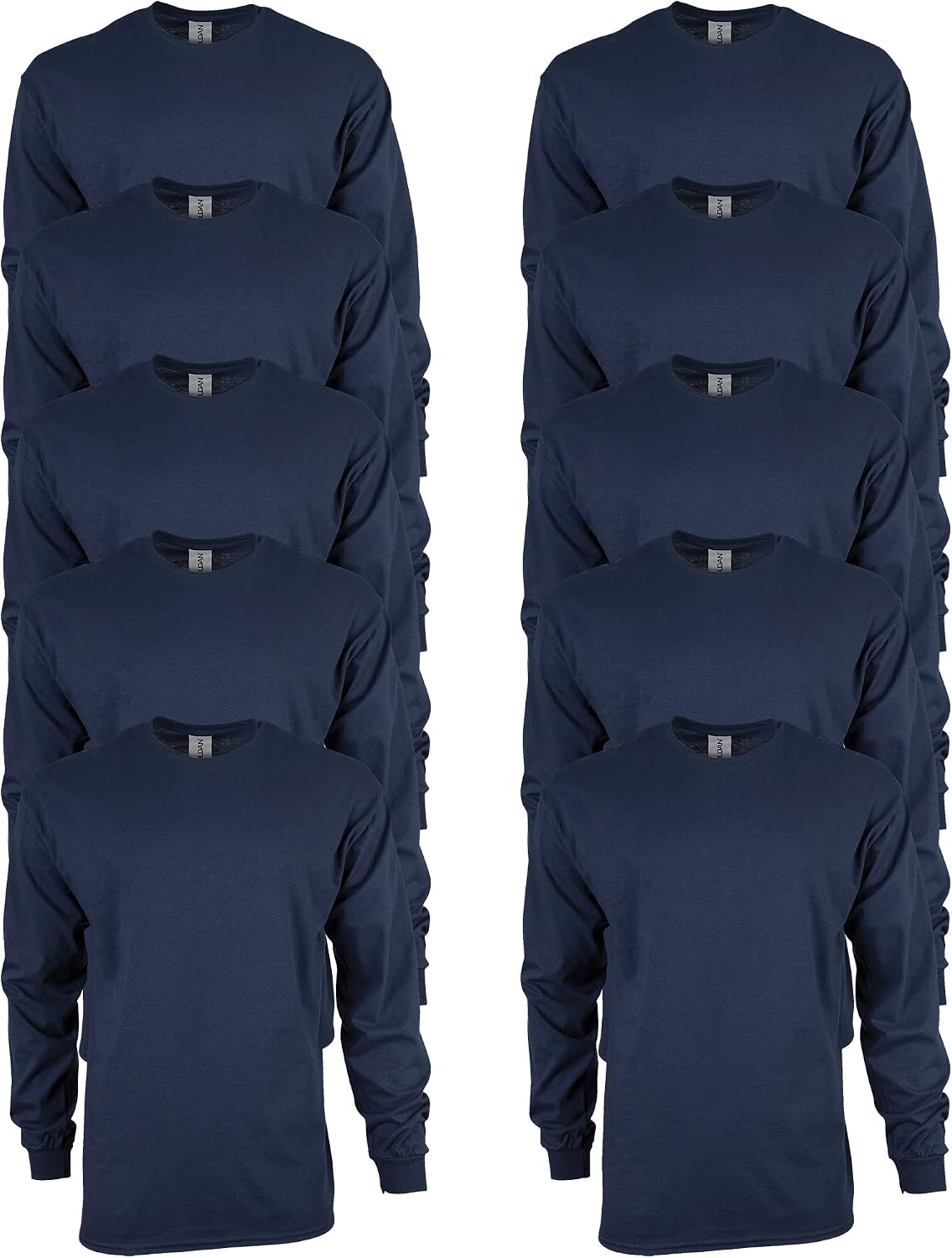 Gildan Adult Ultra Cotton Long Sleeve T-Shirt, Style G2400, Multipack