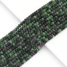 Load image into Gallery viewer, Genuine Ruby Zoisite Faceted Rondelle Beads, Sku#U1664