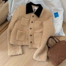 Load image into Gallery viewer, Women's Fashion Short Color-Block Lapel Jacket