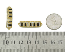 Load image into Gallery viewer, CZ Black Enamel Piano Board charm, Sku#FH196