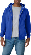 Hanes Men's Zip-up Hoodie, Ecosmart Fleece Full-zip Hoodie for Men, Hooded Sweatshirt