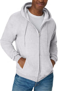 Hanes Men's Zip-up Hoodie, Ecosmart Fleece Full-zip Hoodie for Men, Hooded Sweatshirt