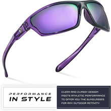 Load image into Gallery viewer, Nitrogen Polarized Wrap Around Sport Sunglasses for Men Women UV400 Driving Fishing Running Sun Glasses
