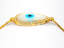 Load image into Gallery viewer, 1/5/10/50pcs Sliding Adjustable Bracelet Making Chain, half-finished bracelet, Rubber stopper beads, connector link finding Box Chain, #P14