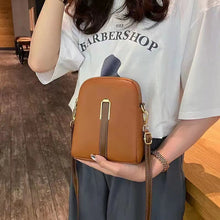 Load image into Gallery viewer, Women's Vertical Soft Leather Crossbody Bag - PU Leather Shoulder Messenger Purse with Card Slots