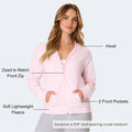 Hanes Women's EcoSmart Fleece Sweatshirt for Women, Soft Midweight - Full-Zip Hoodie, Sweatshirt, or 1/4 Zip