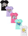 The Children's Place Girls' Short Sleeve Graphic T-shirts (5-Pack)