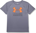 Under Armour Boys' Tech Hybrid Printed Fill Short-Sleeve T-Shirt
