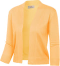 GRACE KARIN Women Cardigan Sweaters Lightweight Knit Cropped Cardigans Trendy 3/4 Sleeve Shrug Bolero S-3XL